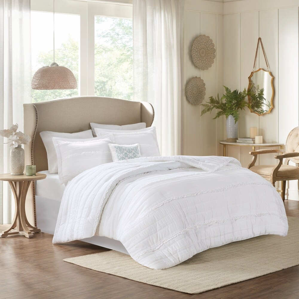 Copper Grove Burwell White Comforter Set