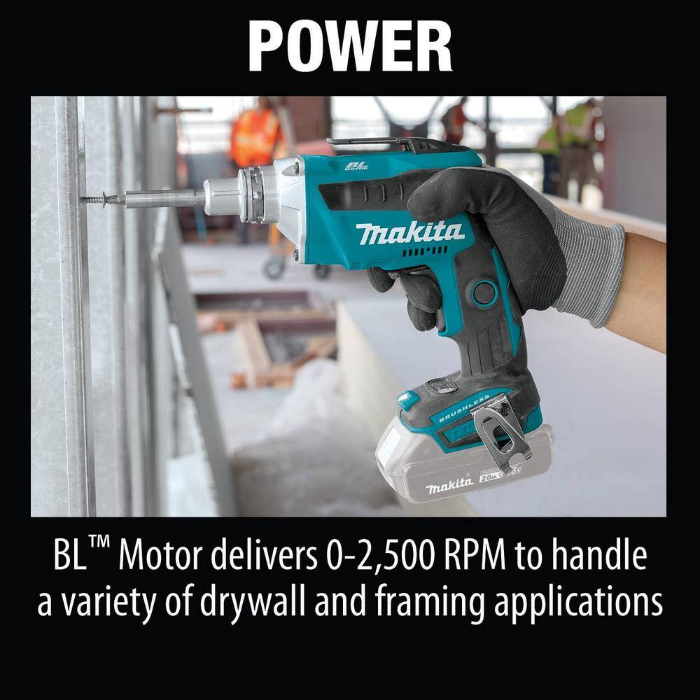 Makita 18V LXT Lithium-Ion Brushless Cordless Drywall Screwdriver (Tool Only) XSF04Z