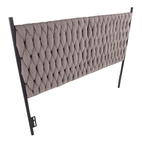 Silver Orchid Braided Matisse Queen Headboard - - 35450123