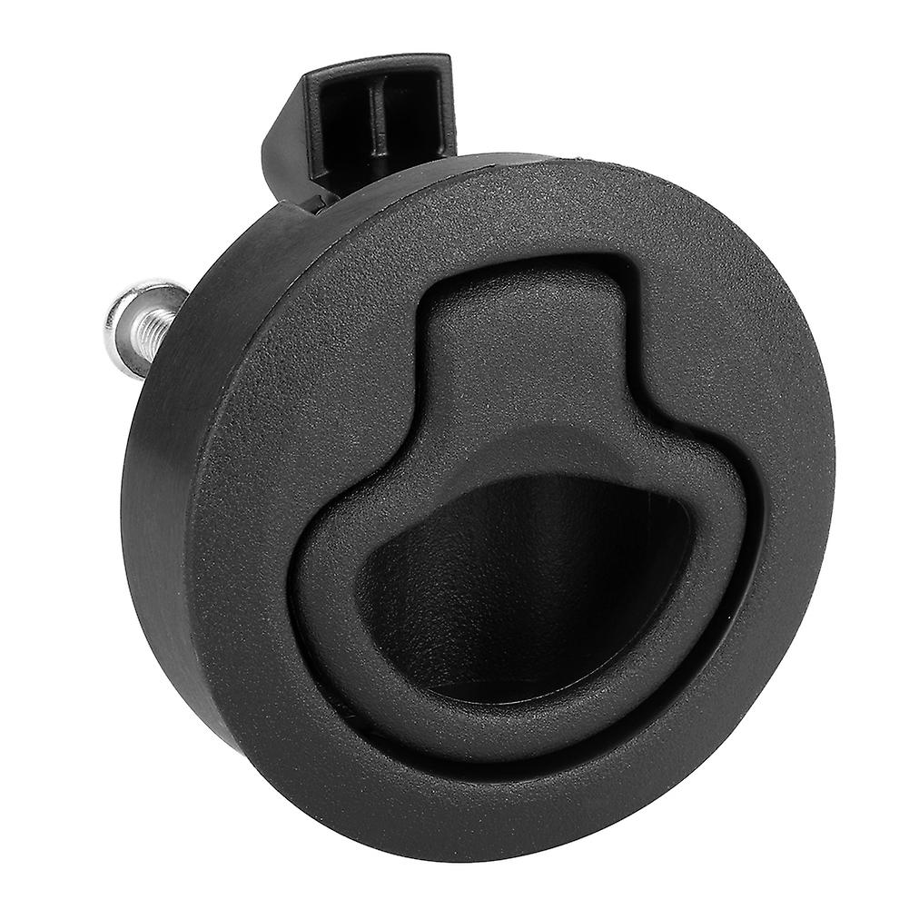 Black Round Flush Slam Latch Deck Hatch Pull Practical Boat Marine Hardware Accessory