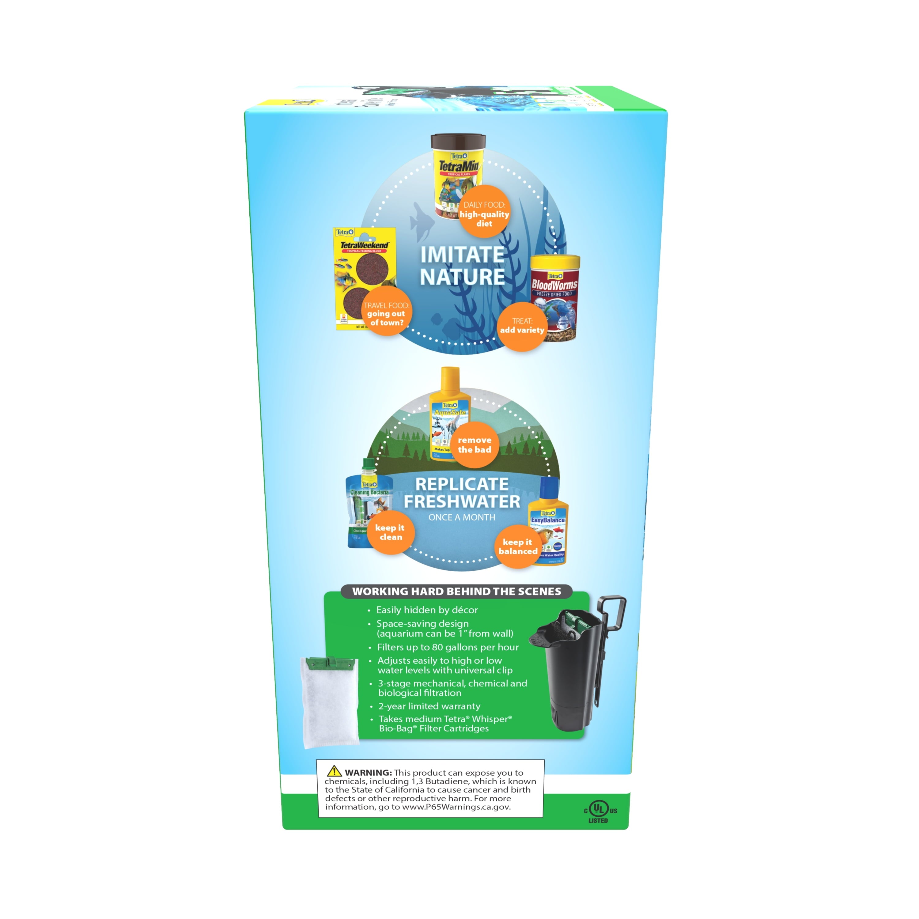 Tetra Whisper Internal Filter 3 to 10 gal. with Air Pump