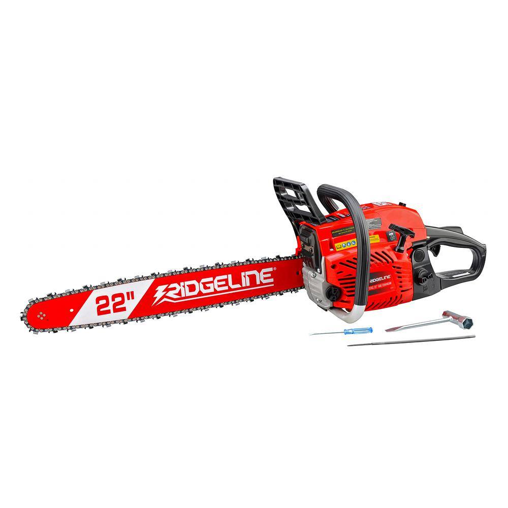 RIDGELINE 22 in. 57 cc Gas Chainsaw with Case 97006