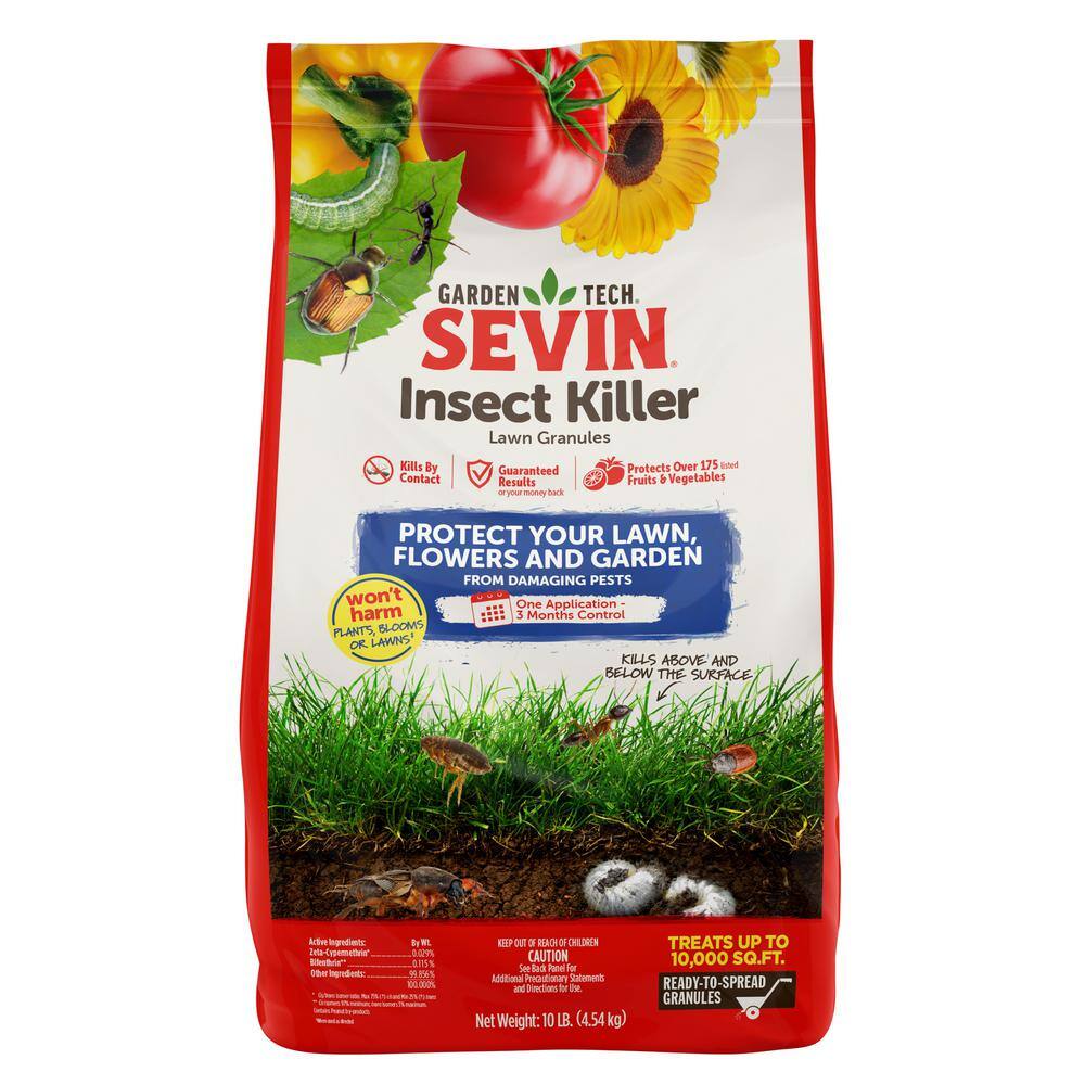 Sevin 10 lbs. Lawn Insect Killer Granules 100530128