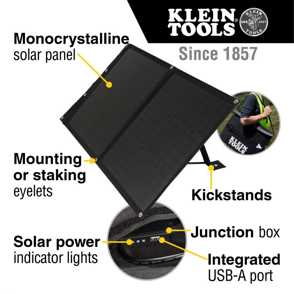 Klein Tools Portable Solar Panel 60W 29250 from Klein Tools