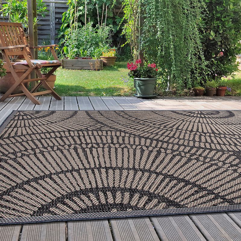 World Rug Gallery Abstract Indoor Outdoor Area Rug