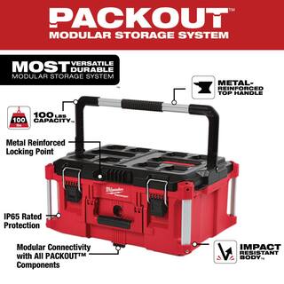 MW PACKOUT 22 in. Rolling Tool Box22 in. Large Tool Box18.6 in. Tool Storage Crate Bin 48-22- 8426 48-22-8425 48-22-8440