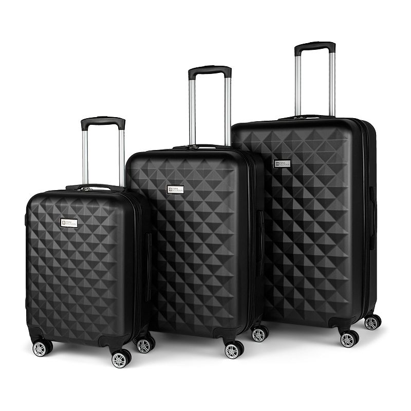 Stone Mountain Diamonds 3-Piece Hardside Spinner Luggage Set