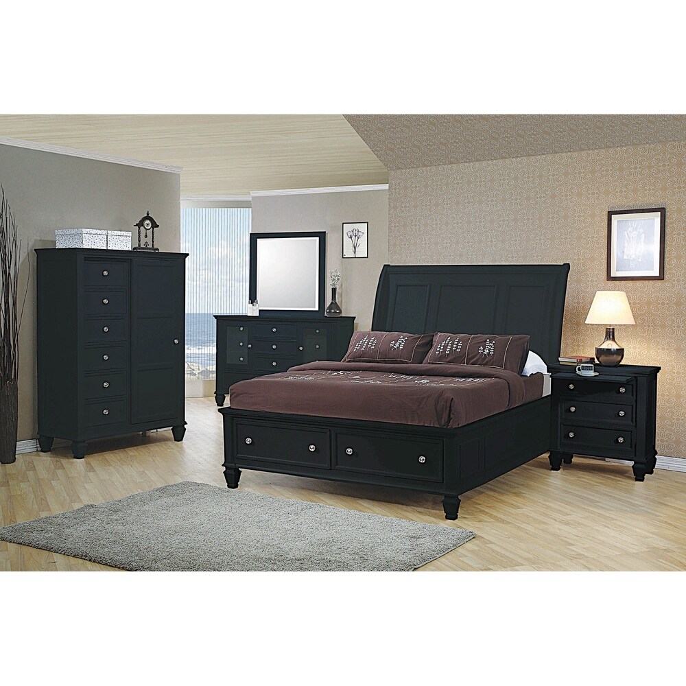 Grace 3 piece Storage Bedroom Set with 2 Nightstands