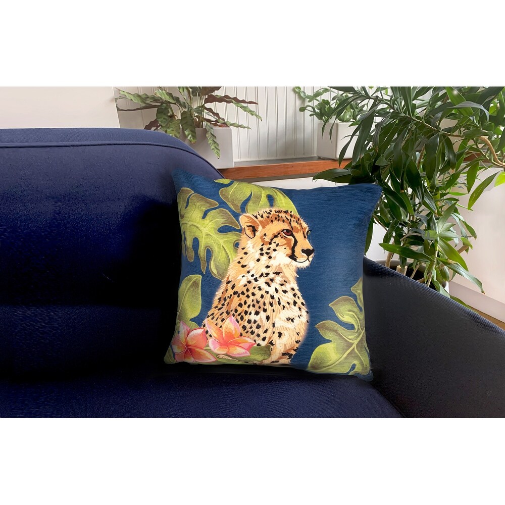 Liora Manne Illusions Cheetahs Indoor/Outdoor Pillow