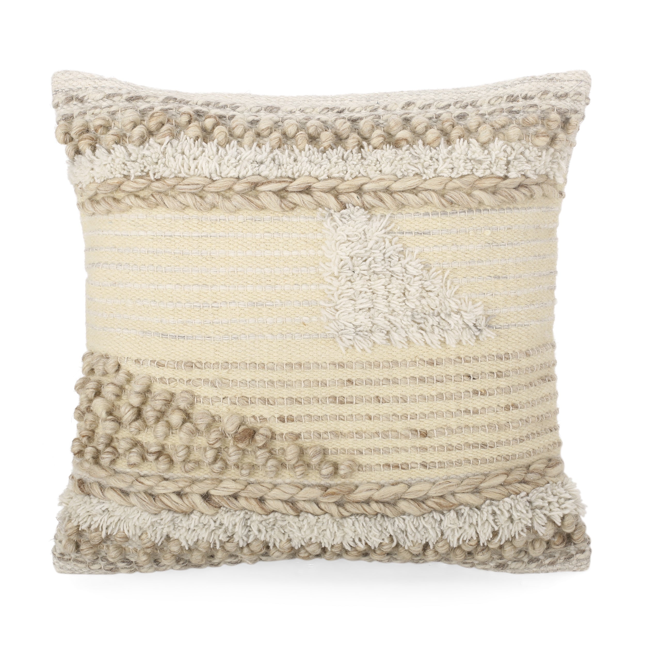 Afsheen Hand Loomed Boho Throw Pillow