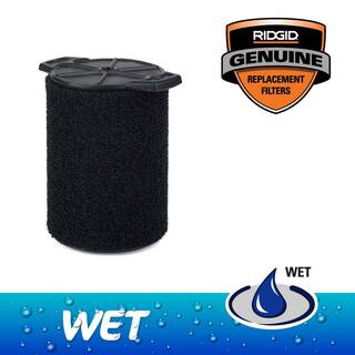 RIDGID Wet Application Foam Filter for Most 5 Gallon and Larger RIDGID WetDry Shop Vacuums VF7000