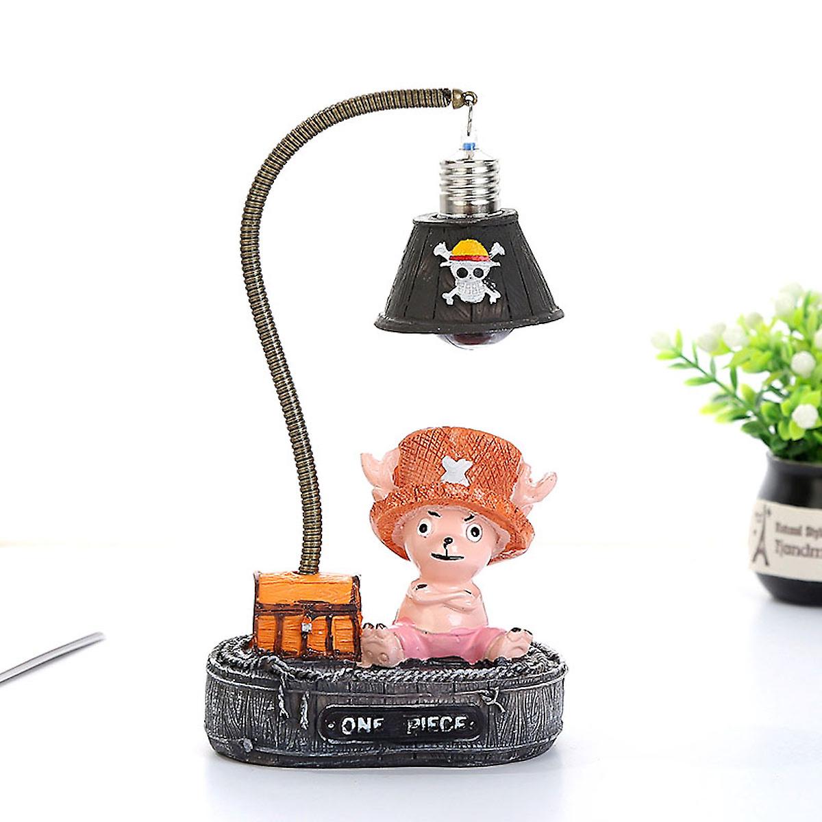 2pcs One Piece Luffy Chopper Night Light Bedside Night Lamp Cute Kids Table Lamp Room Decoration Chirstmas Gift