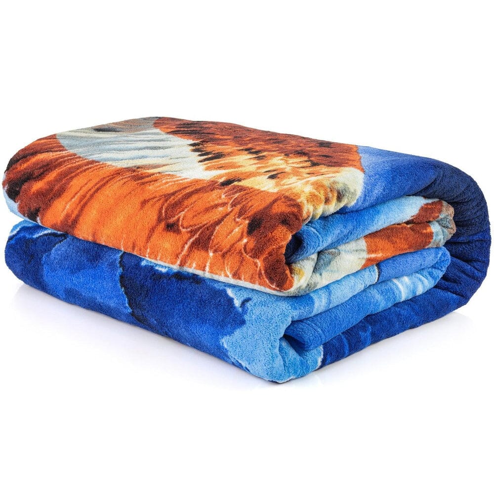 American Eagle Super Soft Full/Queen Size Plush Fleece Blanket