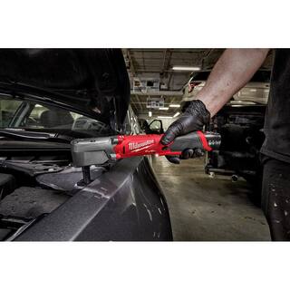 MW M12 FUEL 12V Lithium-Ion Brushless Cordless 38 in. Right Angle Impact Wrench wHigh Output 2.5 Ah Battery 2564-20-48-11-2425