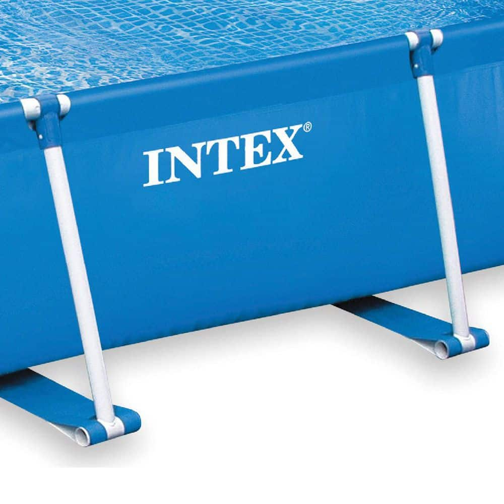 INTEX 86 in. x 59 in. x 23 in. Above Ground Swimming Pool & 530 GPH Pool Cartridge Pump, Rectangle 28270EH + 28603EG