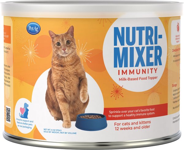 PetAg Nutri-Mixer Immunity Cat Food Topper， 6-oz jar