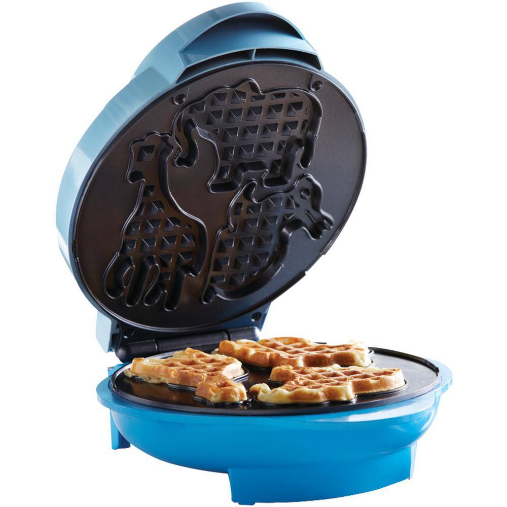 Brentwood Appliances Blue Animal-Shapes Waffle Maker TS-253