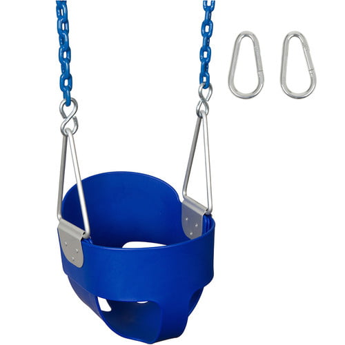 Swing Set Stuff Inc. Highback Full Bucket with 5.5 Ft. Coated Chains (Pink)