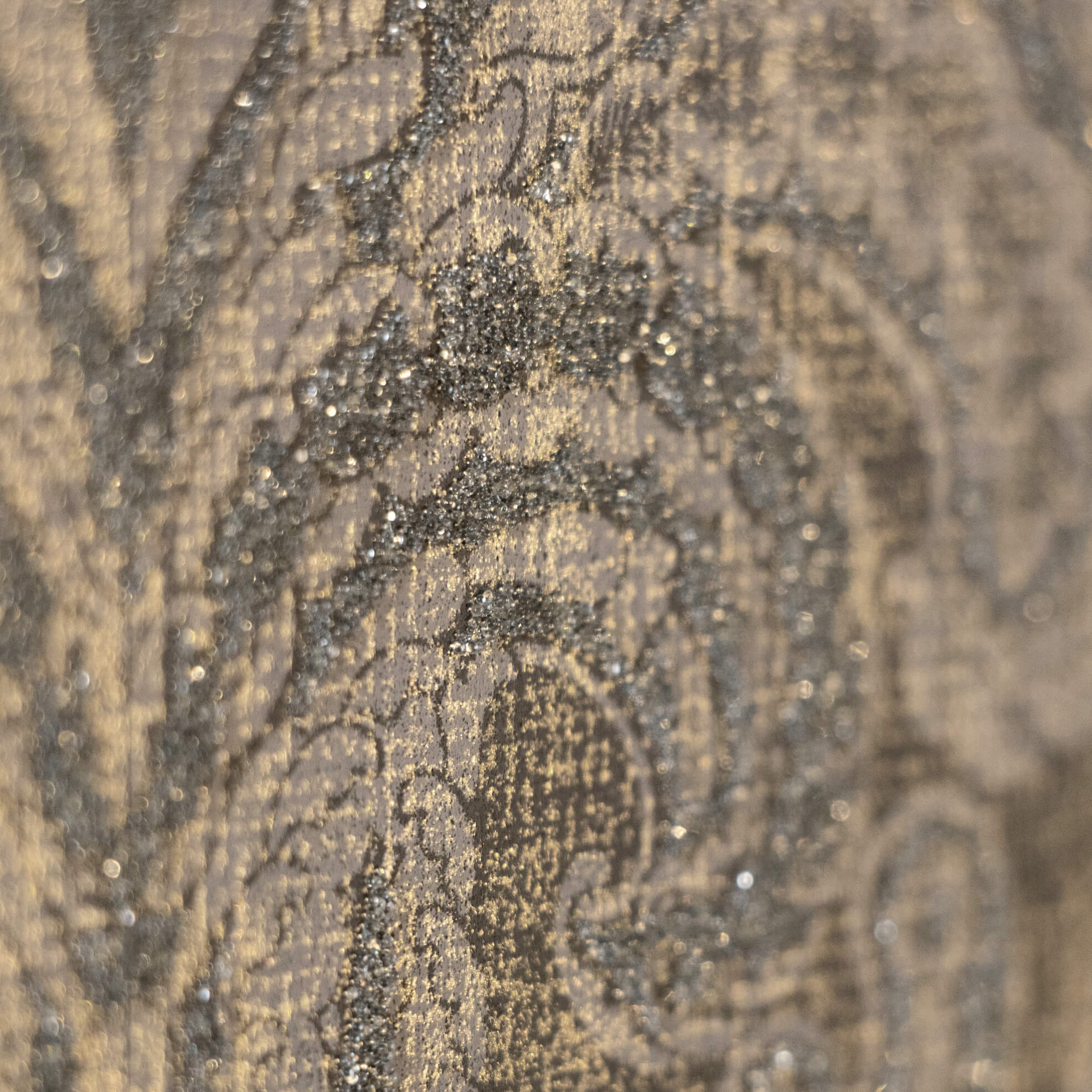 Aphrodite Brown Gold Wallpaper from the Adonea Collection