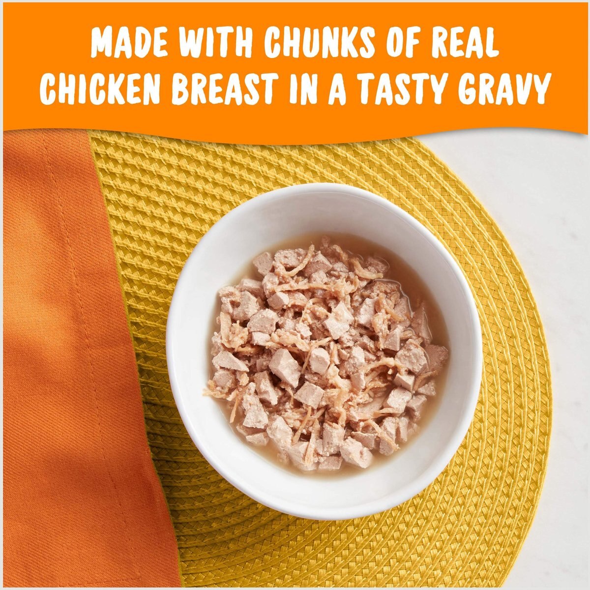 Meow Mix Chunks in Gravy With Real Chicken Breast Wet Cat Food