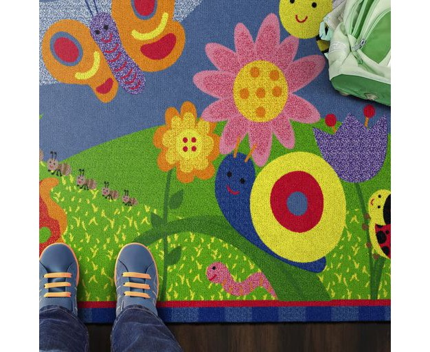 Flagship Carpets Cutie Bugs Kids And Baby Non Slip Area Rug 3 x27 X 5 x27