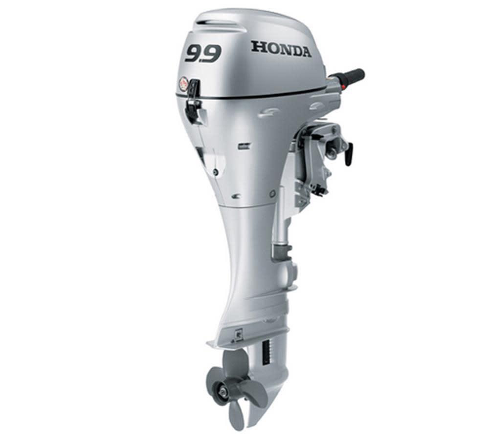 10 HP 4-Stroke Electric Start Outboard Motor with Throttle Grip ;