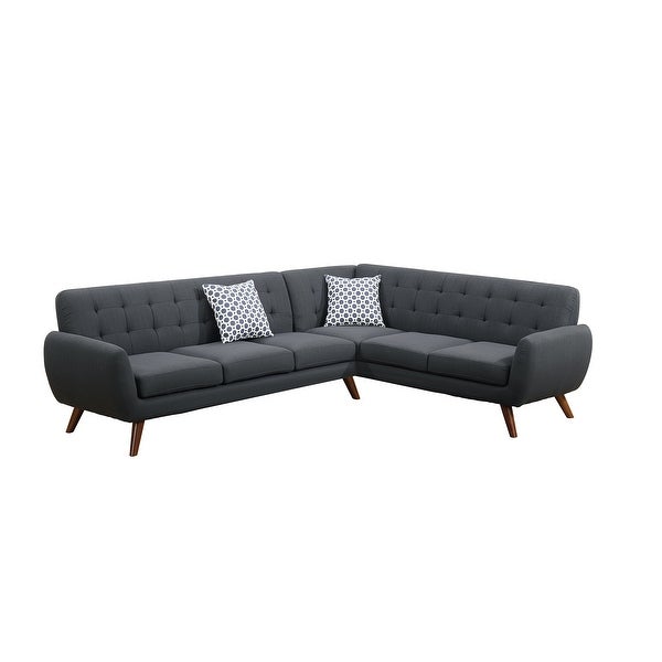 2-Piece Polyfiber Sectional Sofa