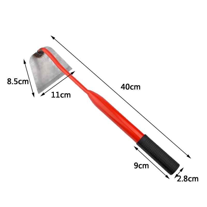 Steel Hardened Hoe Handheld Weeding Rake Planting VegetablesTrenching 11cm