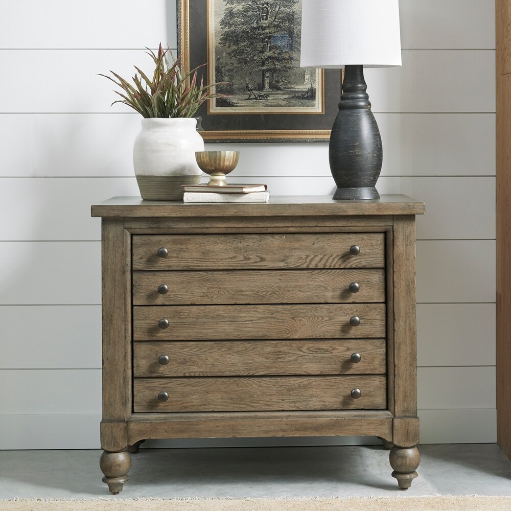 Americana Farmhouse Dusty Taupe Lateral File Cabinet