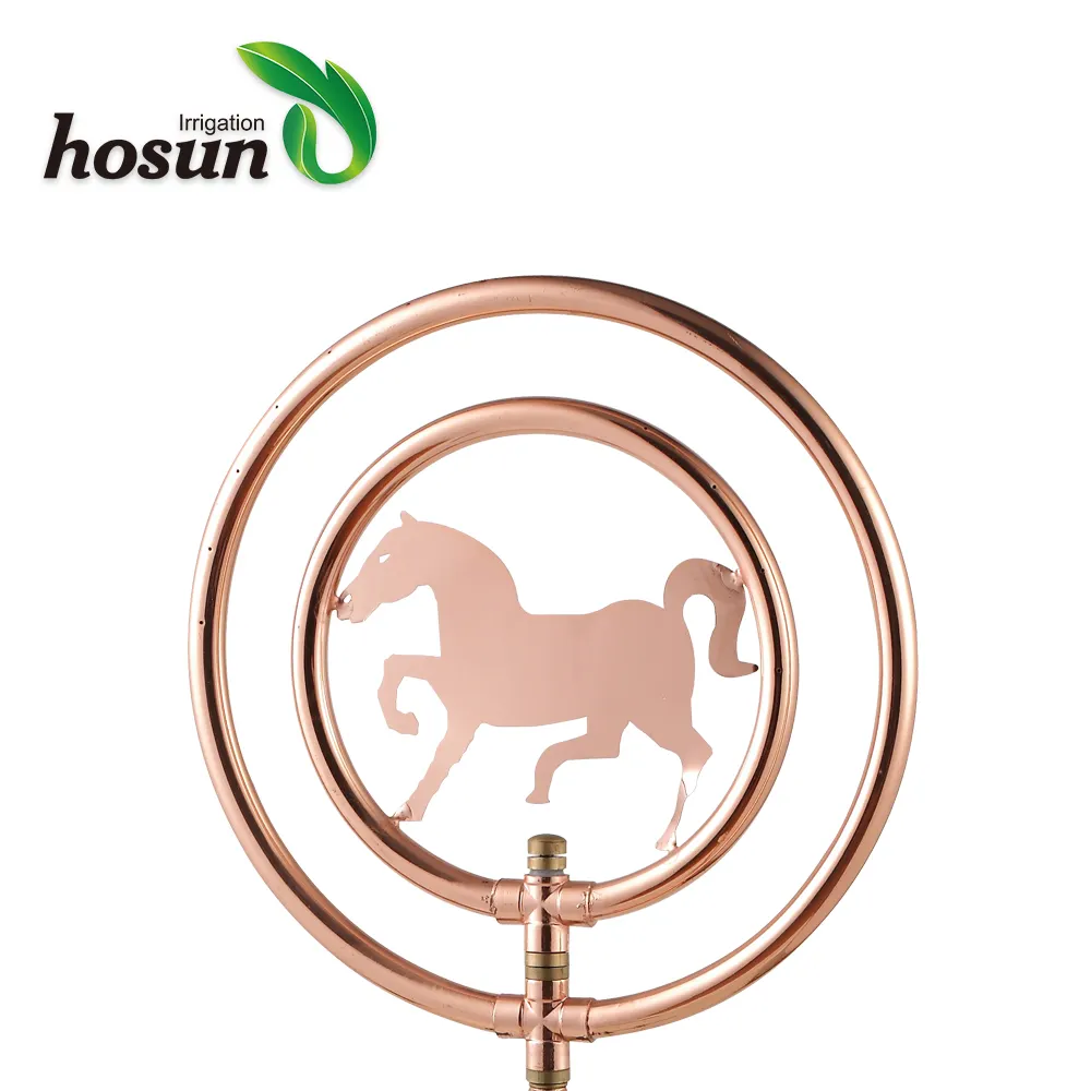 Garden Supplies Horse Shaped  Garden Sprinkler With Copper Plating