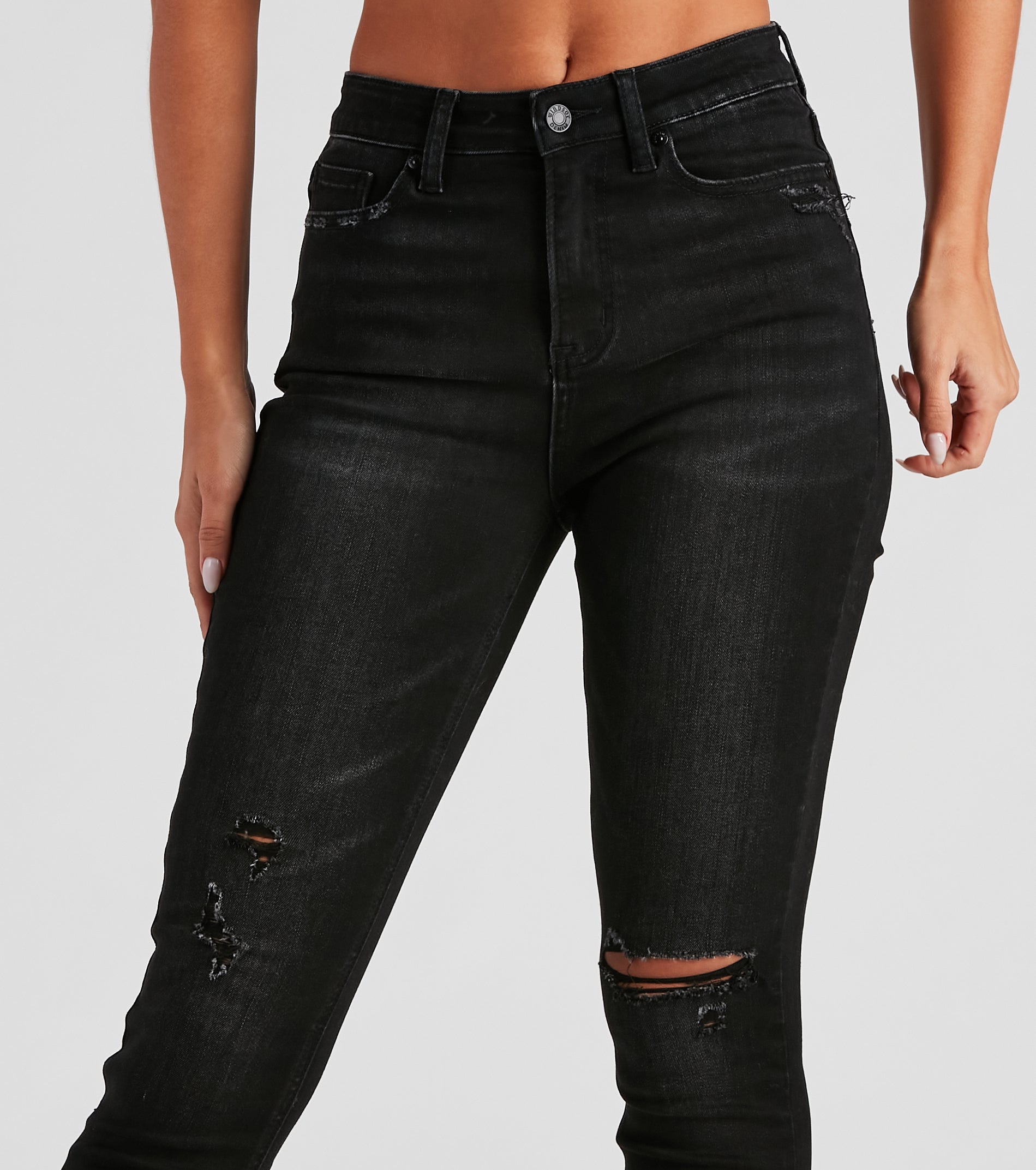 Taylor High Rise Distressed Skinny Jeans By Windsor Denim