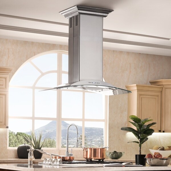 ZLINE Convertible Vent Island Mount Range Hood