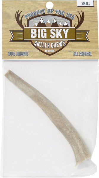 Big Sky Antler Chews Natural Elk Antler Dog Chews， Small