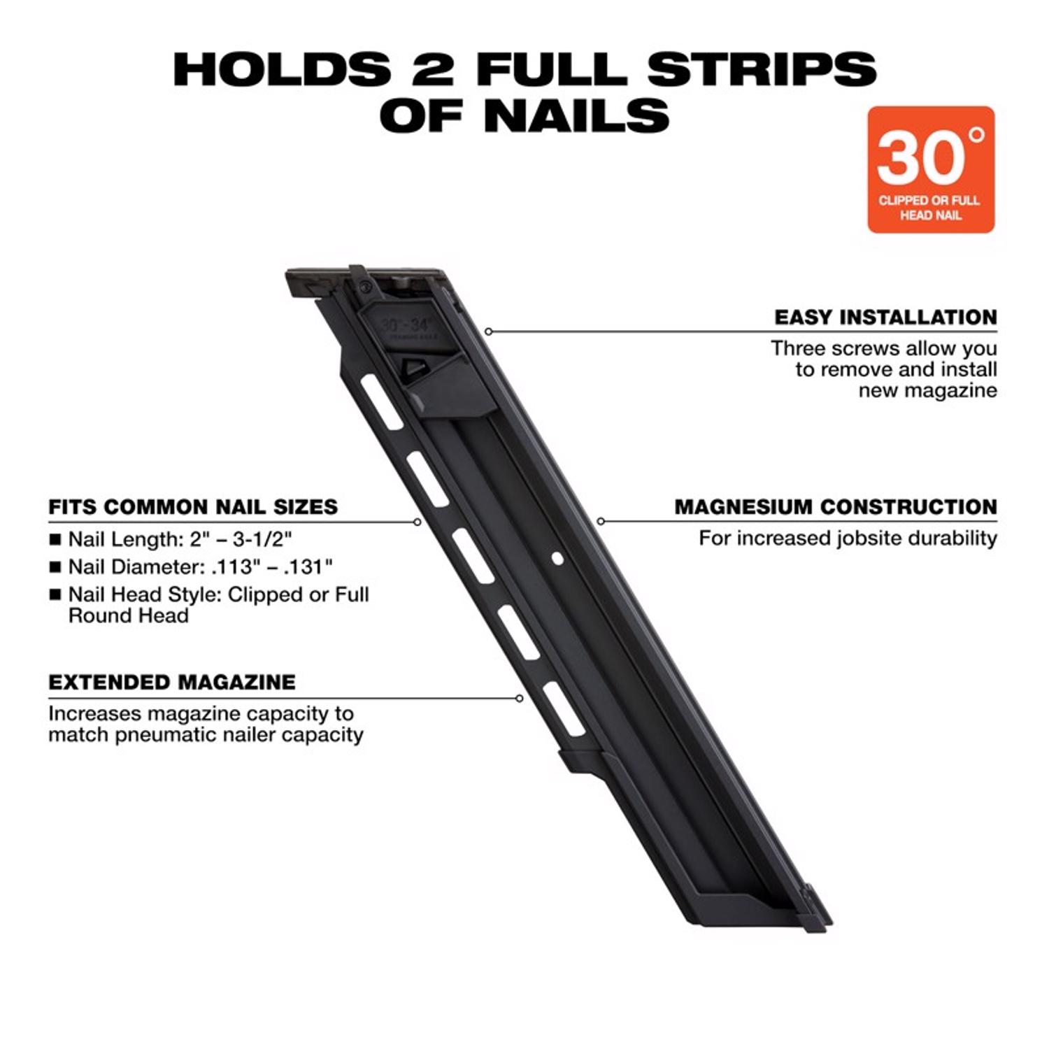 MW M18 FUEL 18 Volt Brushless 30 deg Extended Capacity Magazine