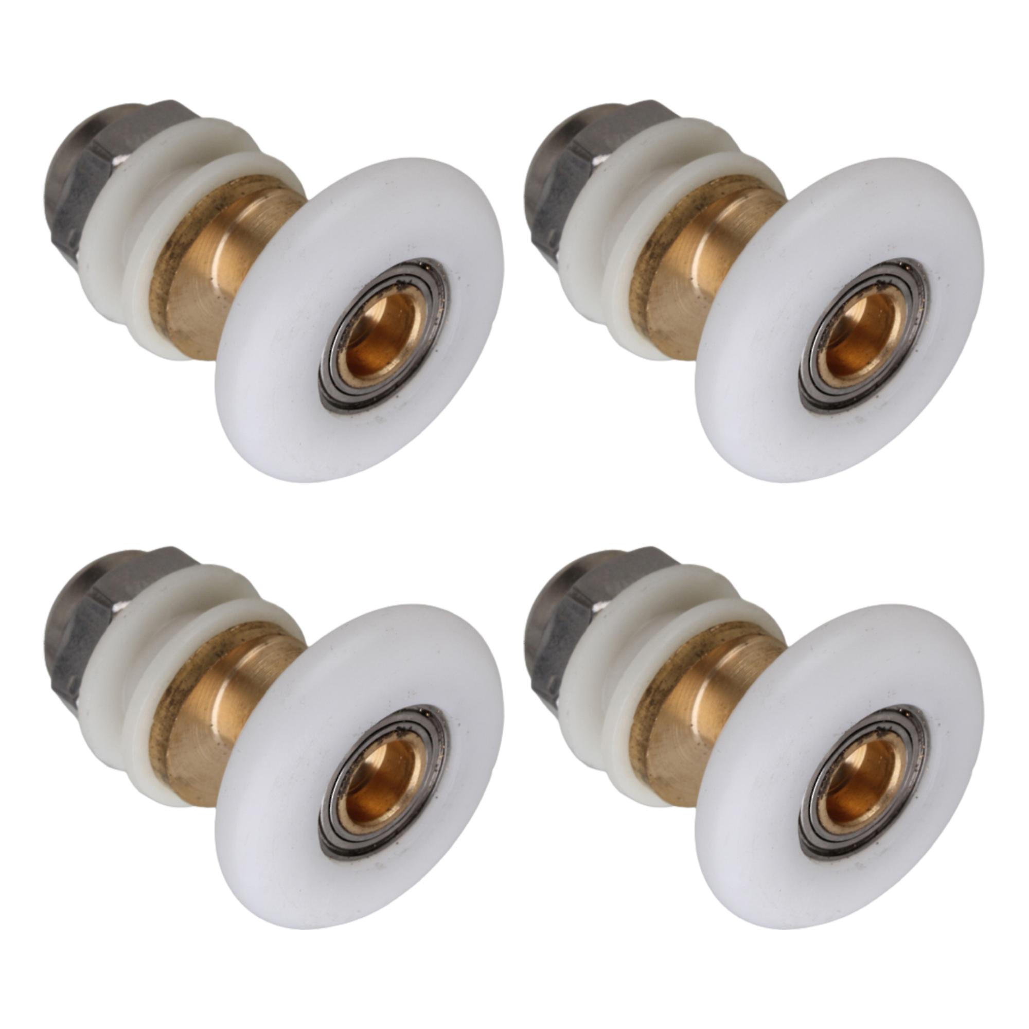 4Pcs Partiality Door Rollers Replacement Runner Wheels Pulleys 25mm Dia