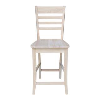 International Concepts Roma 24 in. Unfinished Wood Bar Stool S-3102