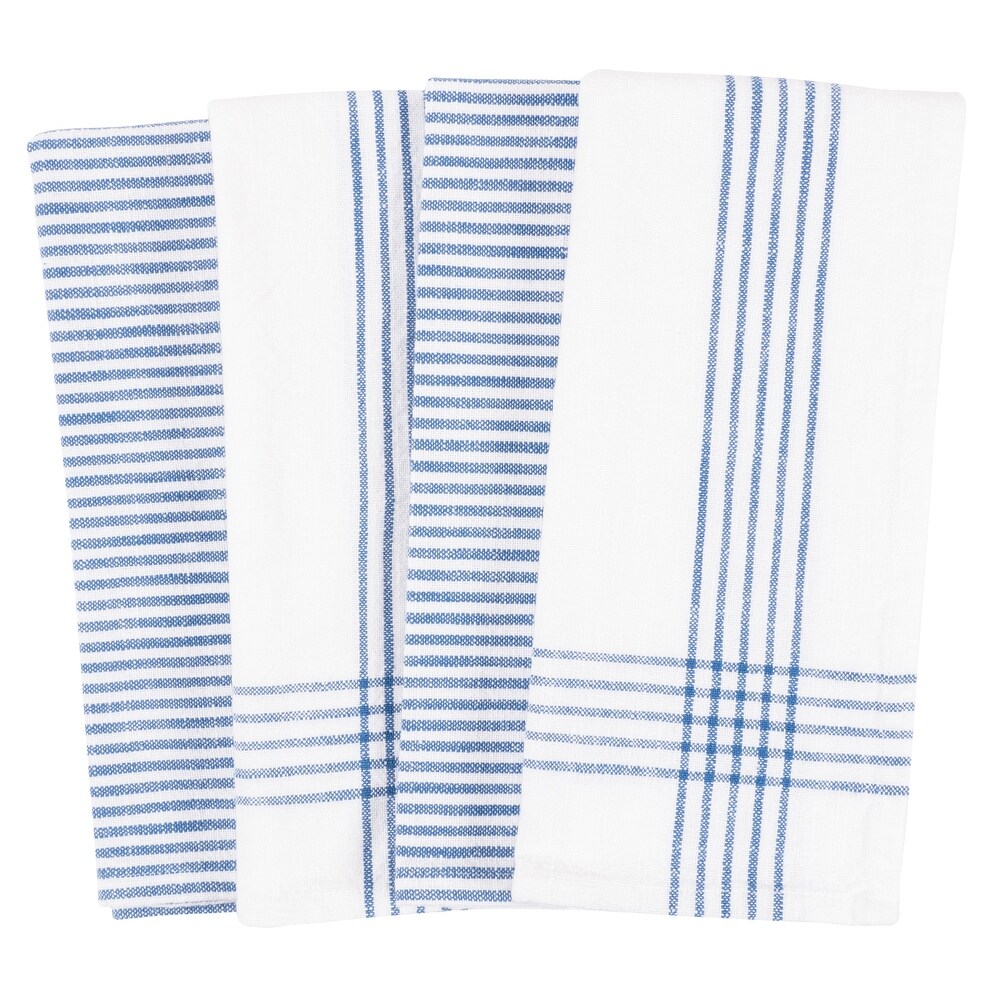 Monoco Relaxed Casual Kitchen Towels  Set of 4