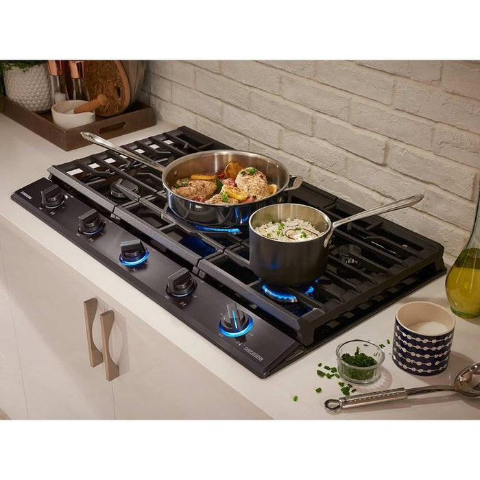 NA36N9755TMAA 36quot Chef Collection Gas Cooktop with 22K BTU Du