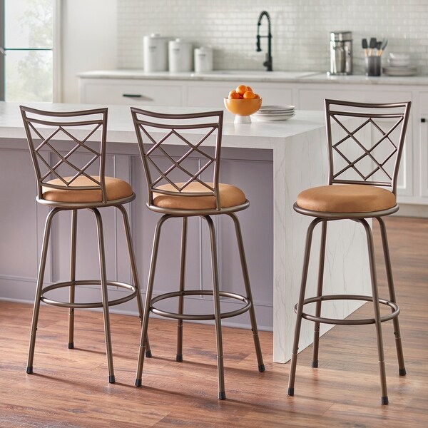 Simple Living Alyssa Adjustable Height Swivel Stools (Set of 3)