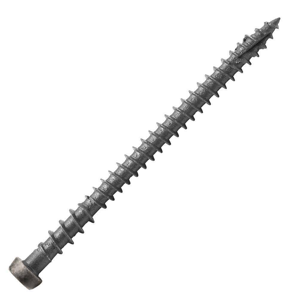 DeckLok #10 x 2-34 in. Star Drive Self-Countersinking Flat Head ACQ Compatible Gray Composite Deck Screws (350 per Pack) CD234TTG350