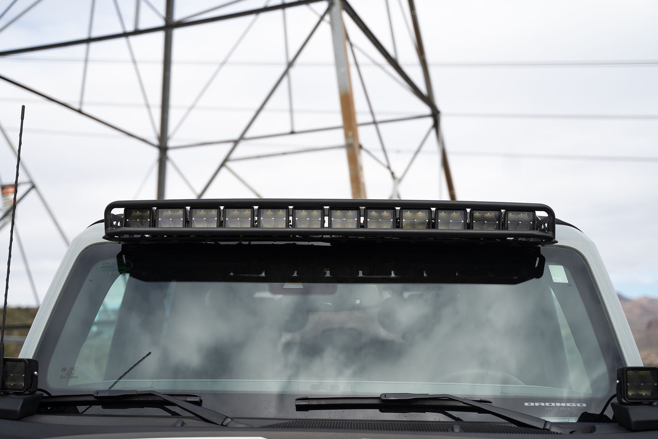 DV8 Offroad 202122 Ford Bronco  Curved Light Bracket for 12 3Inch Pod Lights Light Bar Mounting Bracket