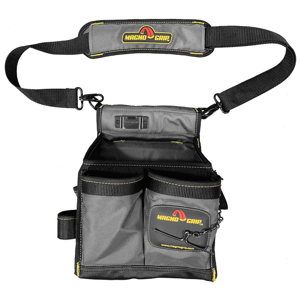 MagnoGrip 20-Pocket Electricians Pouch with Padded Shoulder Strap 006-598