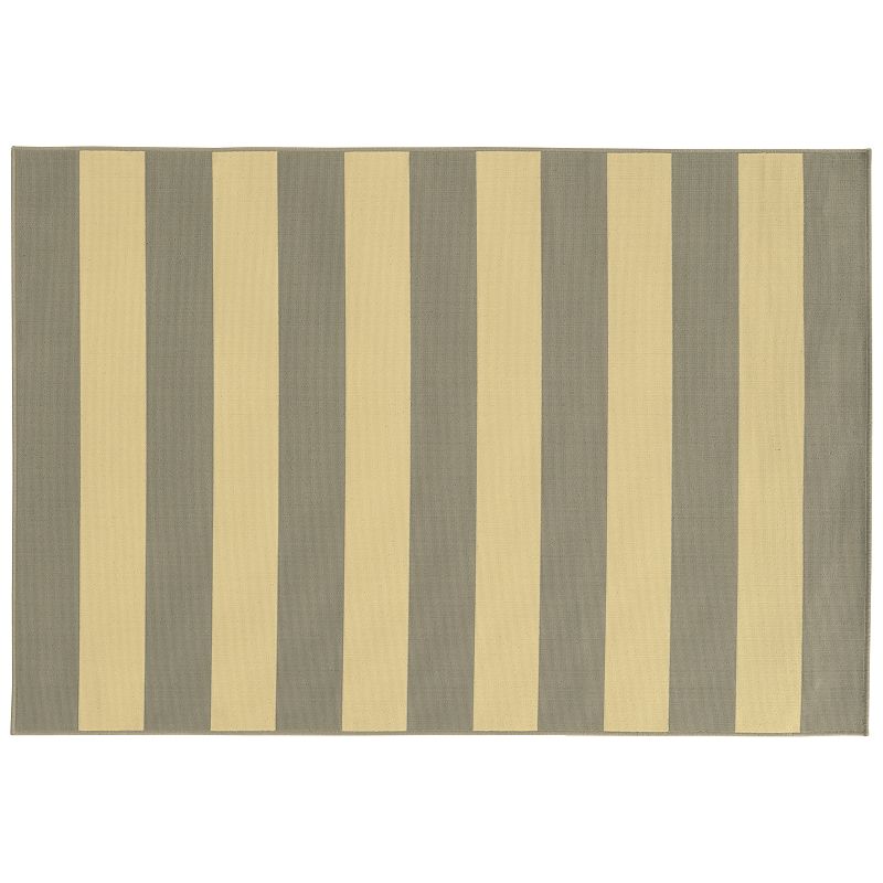 StyleHaven River Geometric Striped Indoor Outdoor Rug