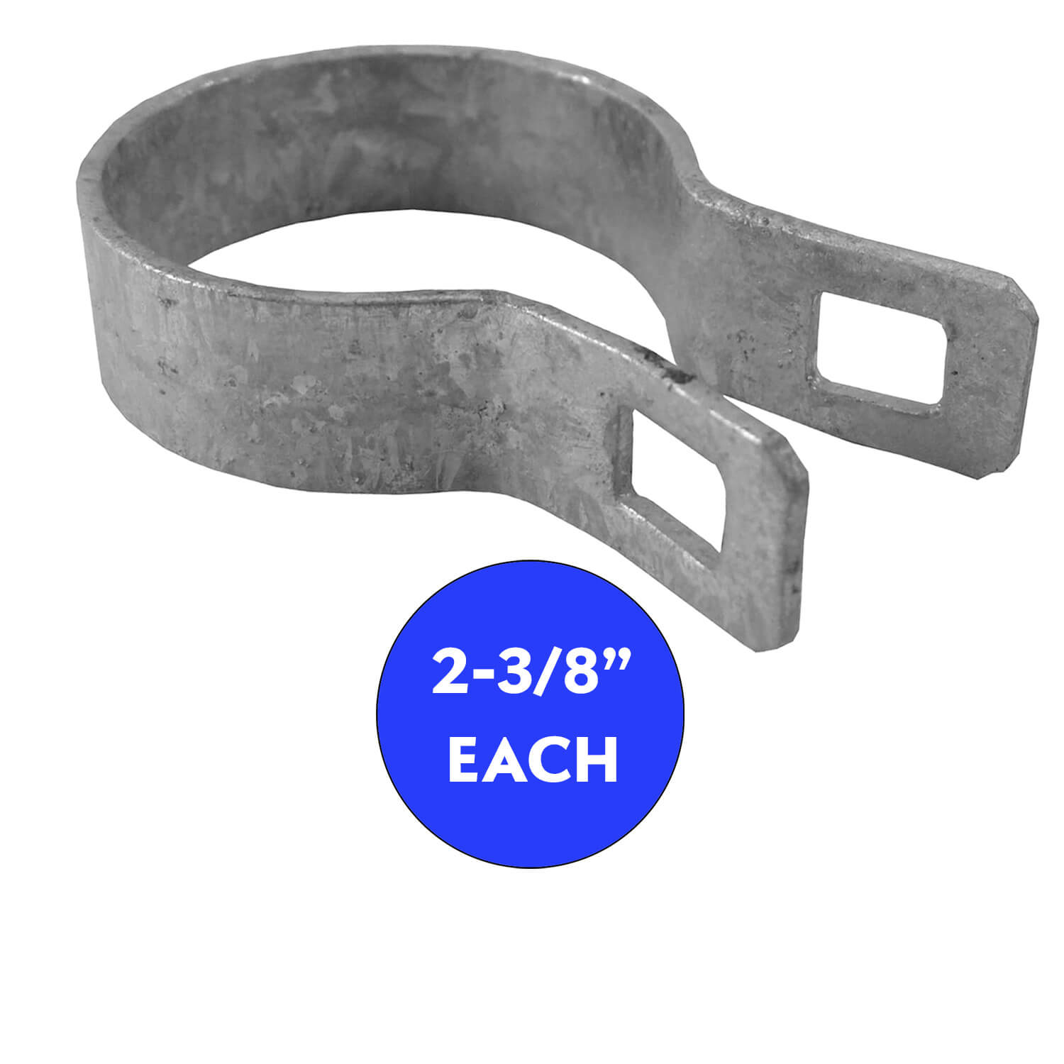 Jake Sales Brand - 2-3/8” Chain Link Brace Band - Galvanized Steel - Each