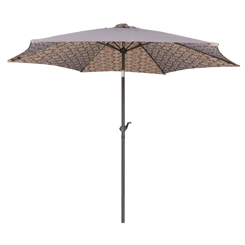 UMBRELLA 9FT TAN 6RIB