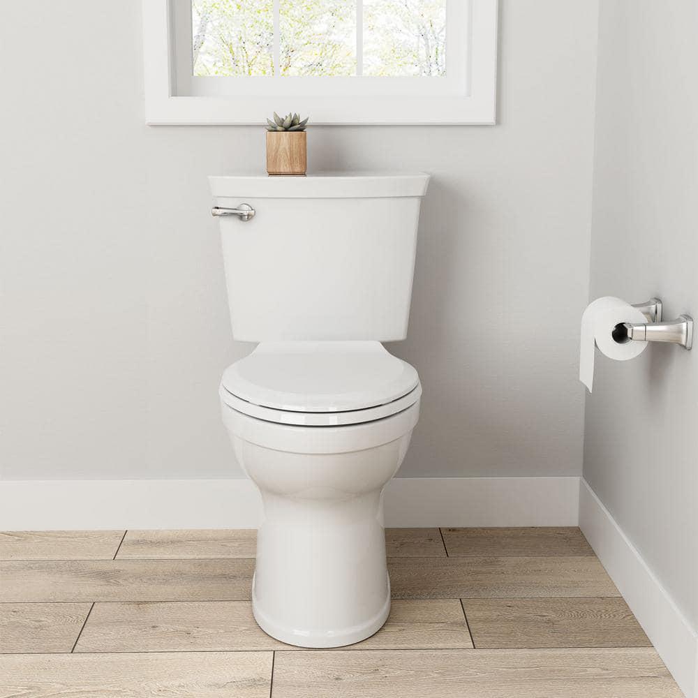 American Standard Champion Tall Height 2Piece HighEfficiency 128 GPF Single Flush Elongated Toilet in White Seat Included