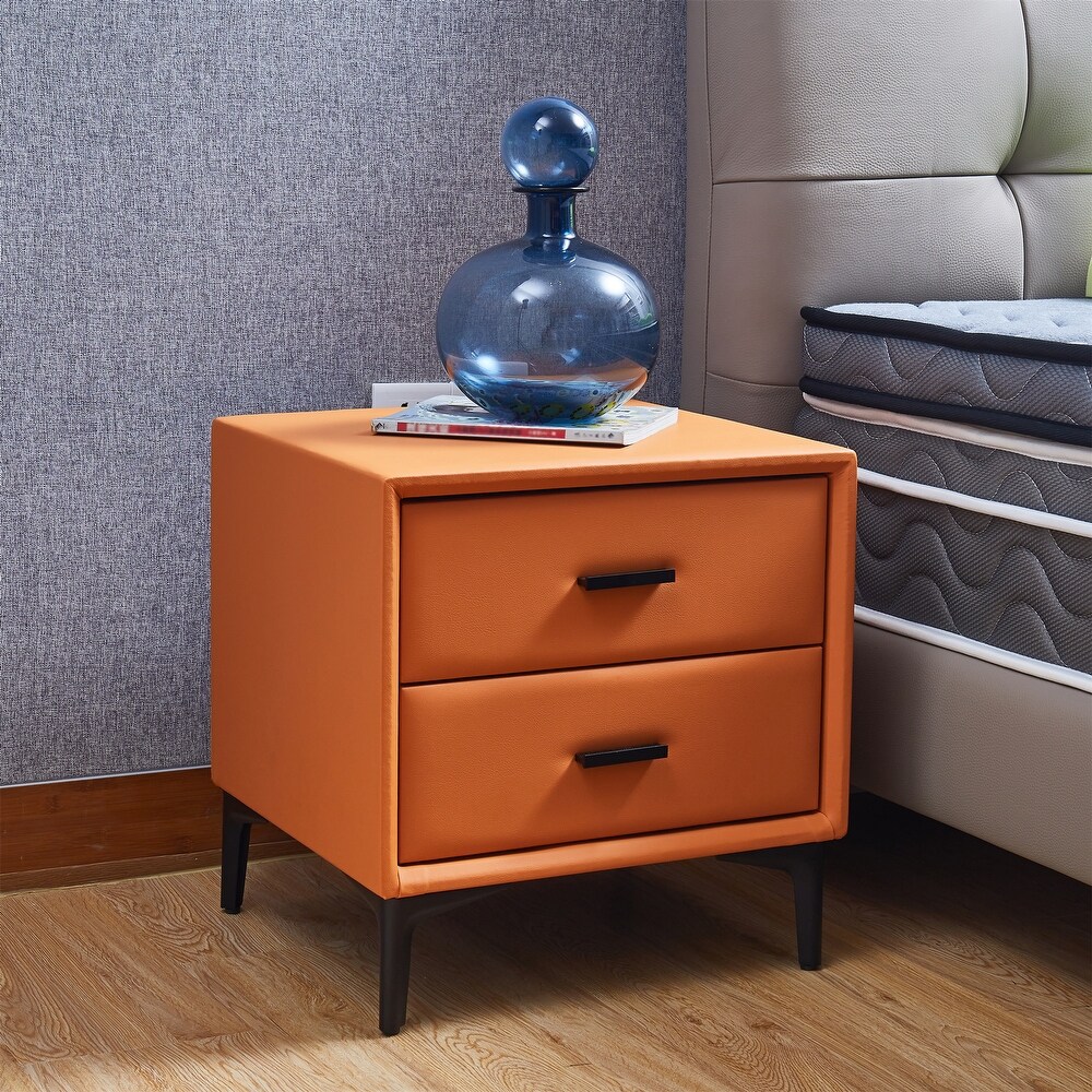 Modern Nightstand with 2 Drawers