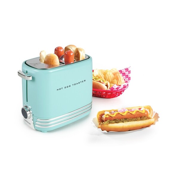 Nostalgia Adjustable 5 Setting Retro Pop Up Hot Dog Toaster