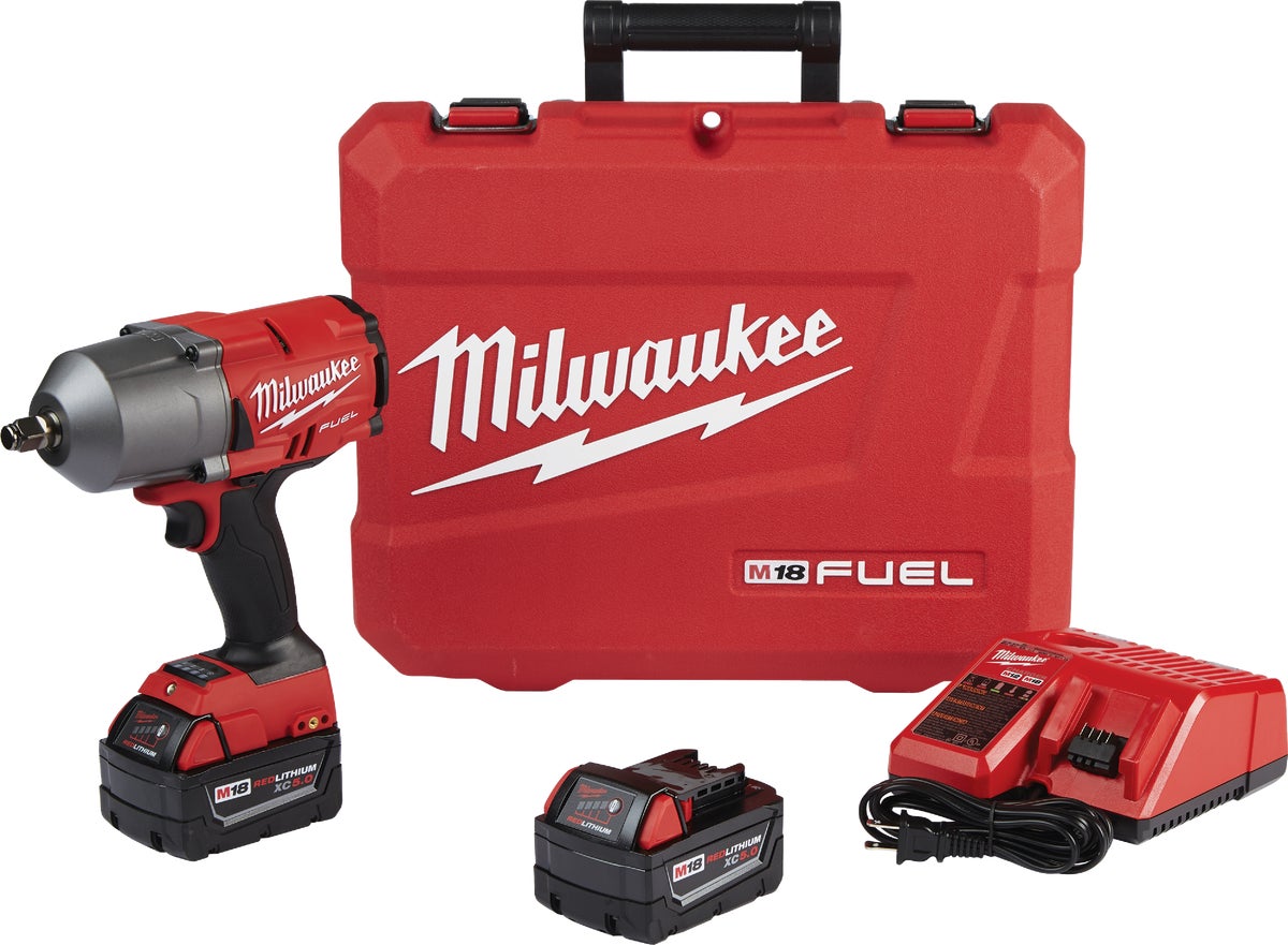 MW M18 FUEL Lithium-Ion High Torque Brushless Cordless Impact Wrench Kit