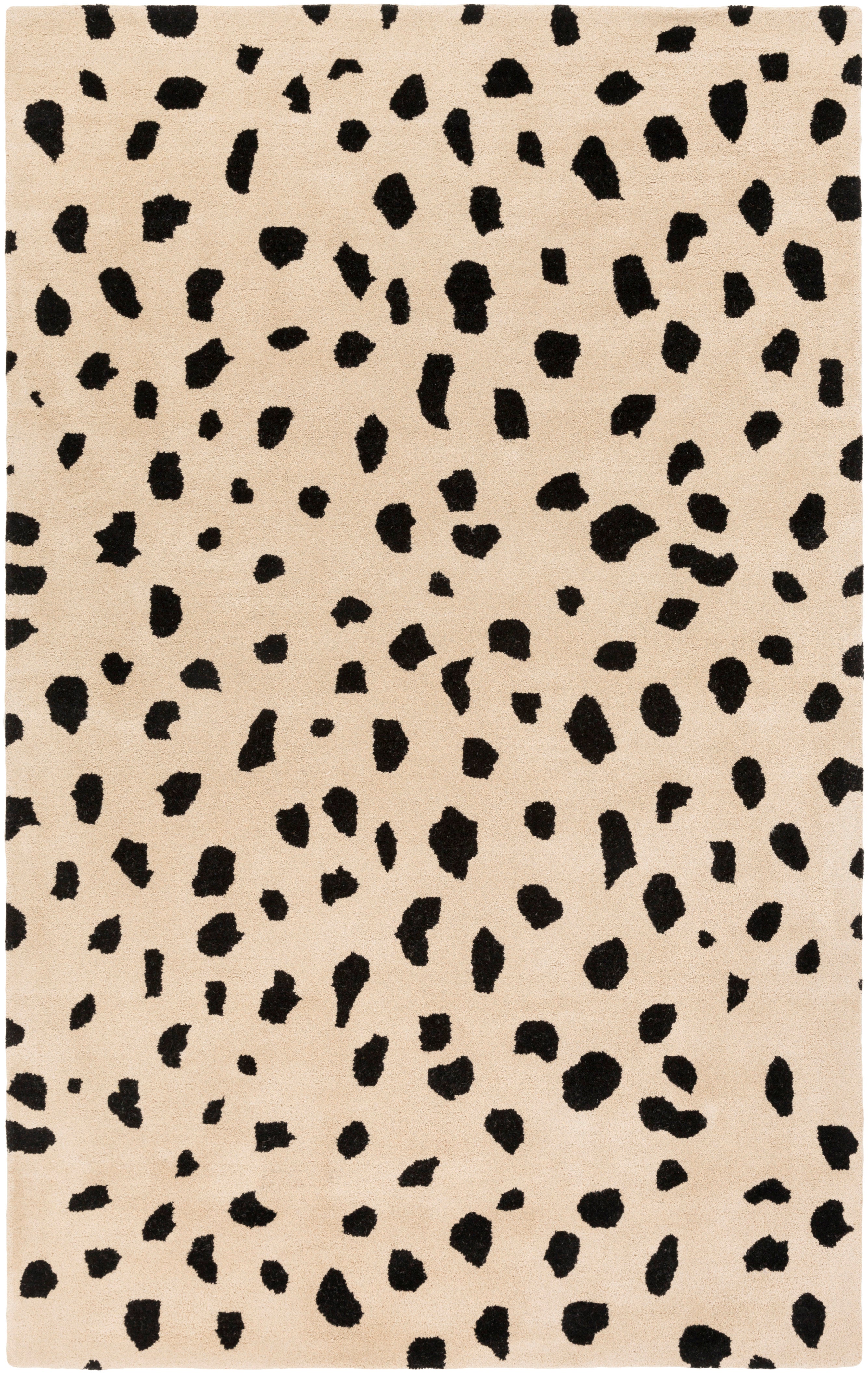 Stella Rug in Beige and Black